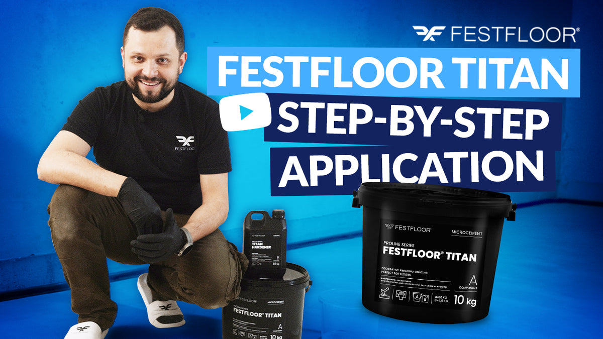 Hogyan vidd fel a kemény Festfloor Titan mikrocementet – lépésről lépésre útmutató