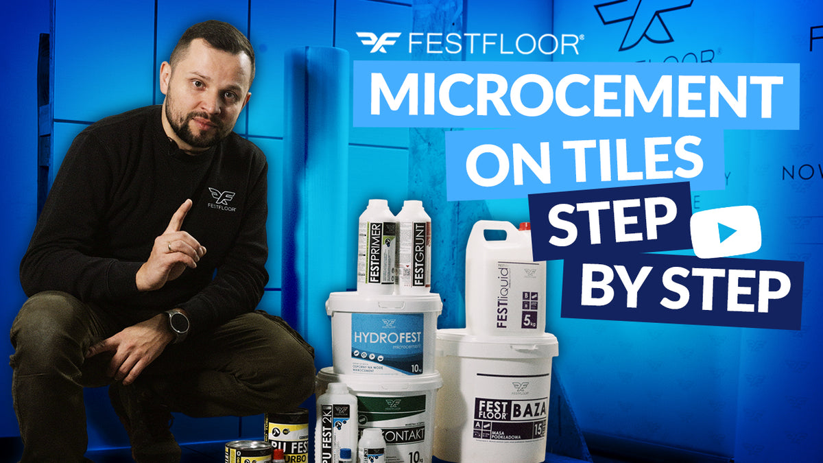 Mikrocement csempére a fürdőszobában – LÉPÉSRŐL LÉPÉSRE