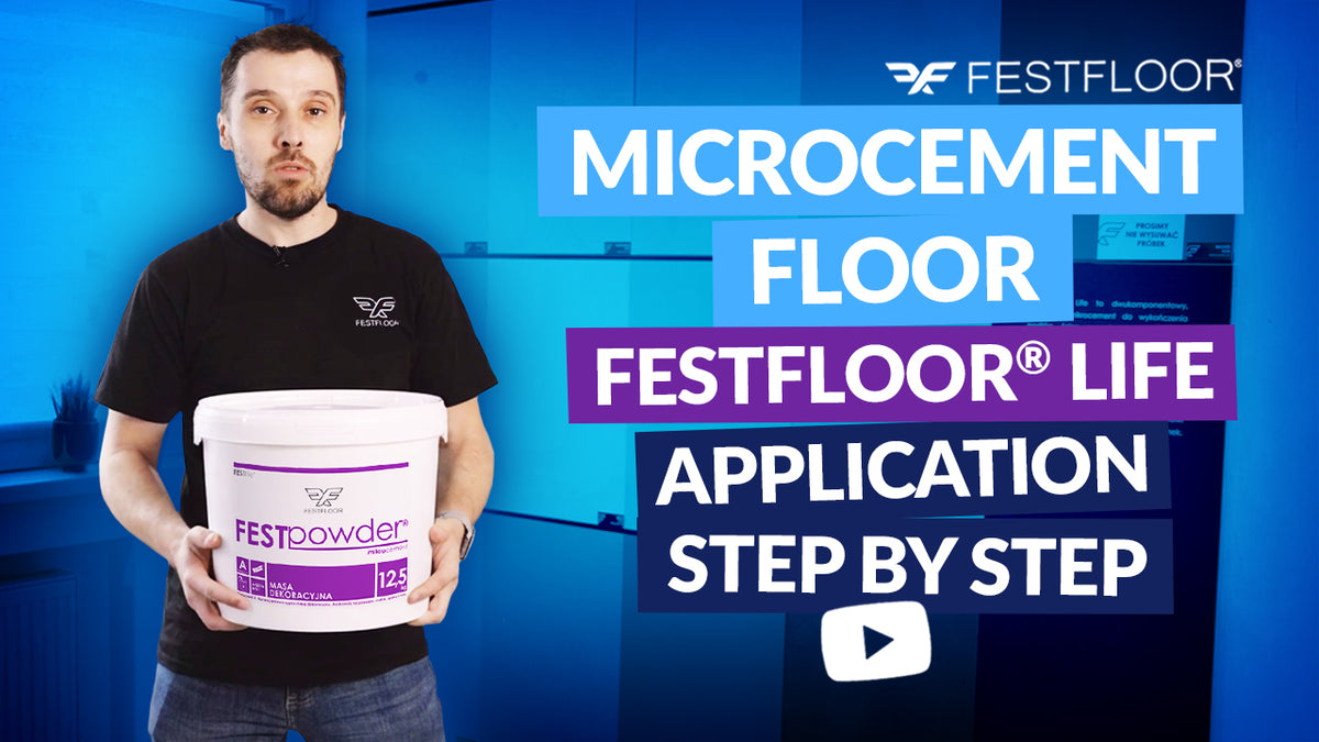 Mikrocement padló lépésről lépésre | Hogyan kell felhordani a Festfloor Life rendszert