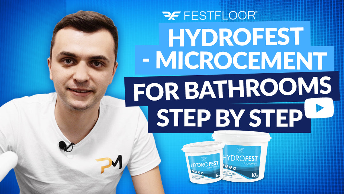 HydroFest: vízálló mikrocement fürdőszobákhoz – hogyan kell felhordani?